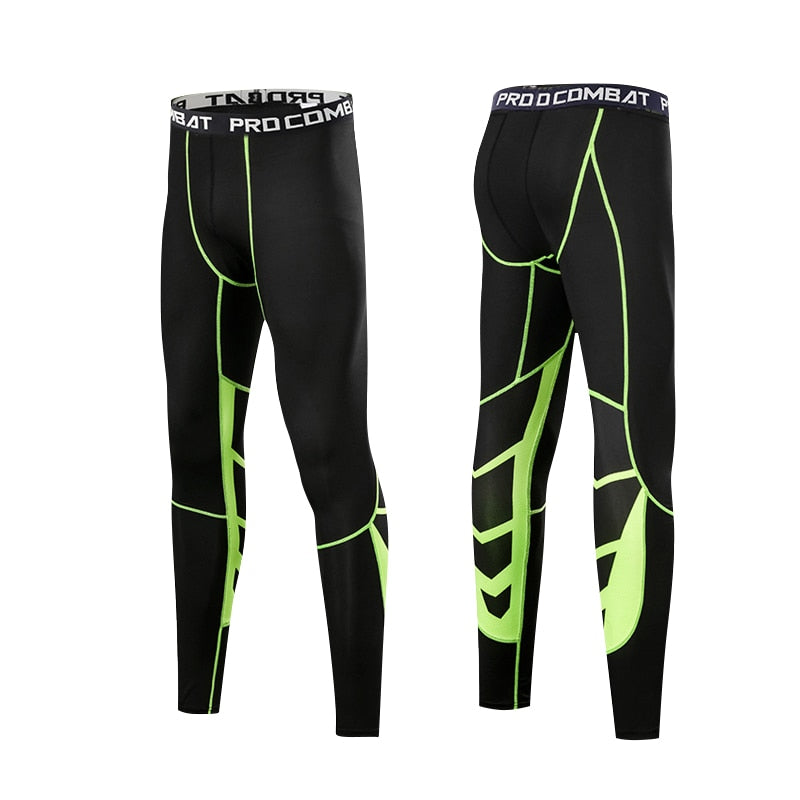 Men's Lycra Compression Pants - Fitness - Rash Guard - Jiu Jitsu - Muay Thai - MMA