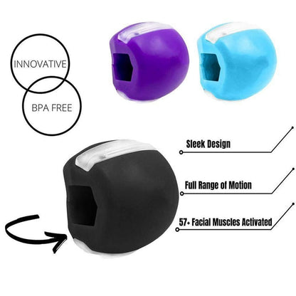 Ball Jaw Exerciser Facial Toner Reduce Double Chin Ball Gym Fitness Training Jawline Simulator