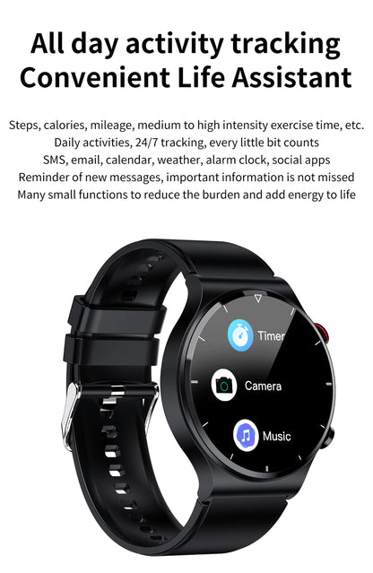 Fitness Smart ECG-PPG-HR-BP Watch/Tracker