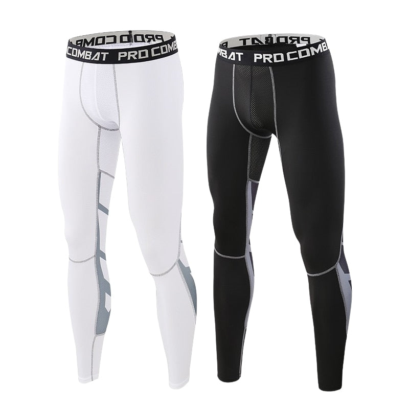 Men's Lycra Compression Pants - Fitness - Rash Guard - Jiu Jitsu - Muay Thai - MMA