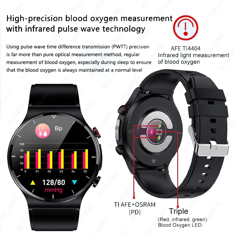 Fitness Smart ECG-PPG-HR-BP Watch/Tracker